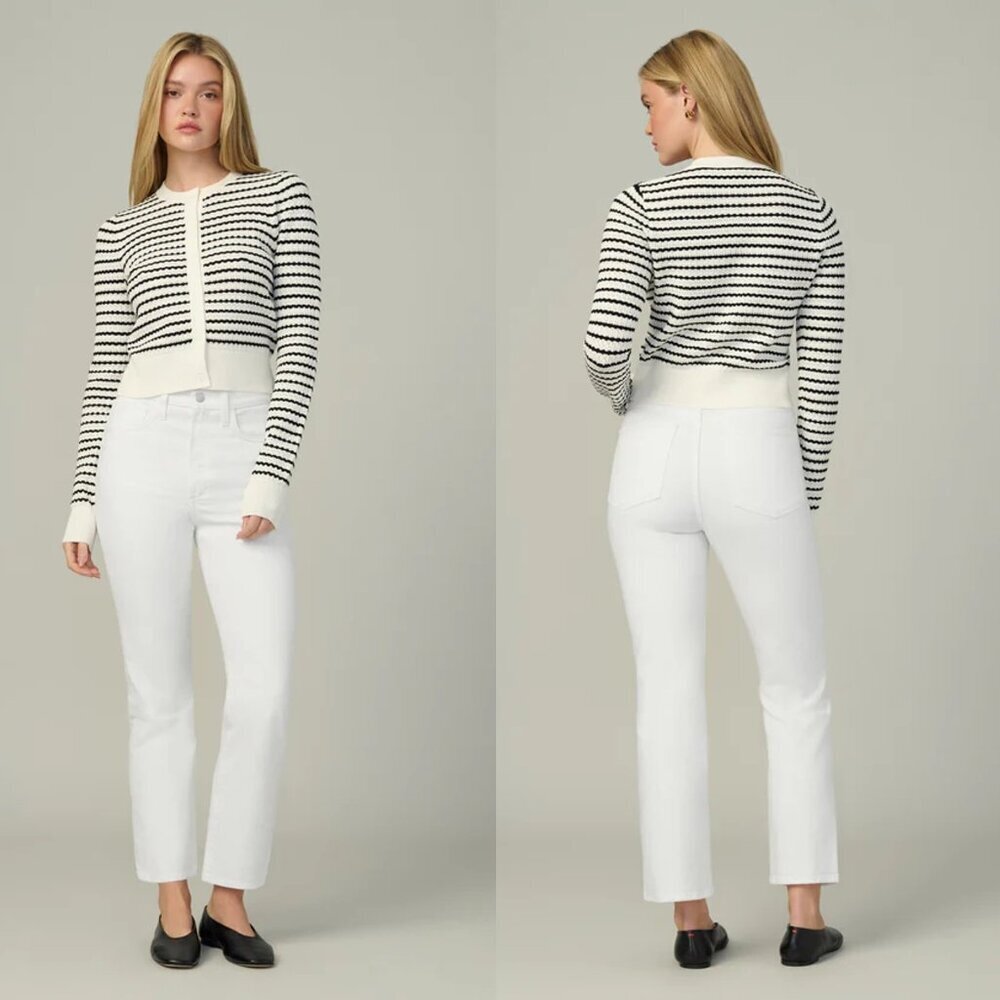 NWT New $198 Joe's The Margot Slim Ankle White Jeans Size 23